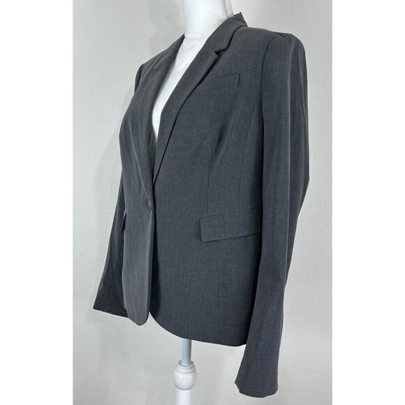 The Limited Black Collection Dark Gray Collared Blazer/Jacket Size 14 - Picture 7 of 12
